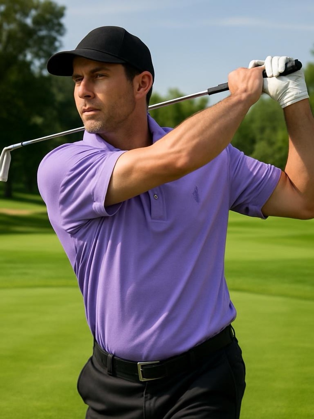 IZOD Golf Men's Lavender Polo Shirt Size XL